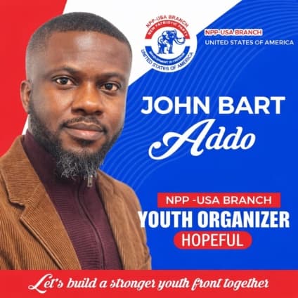 John Bart Addo declares bid for NPP USA Branch Youth Organiser position